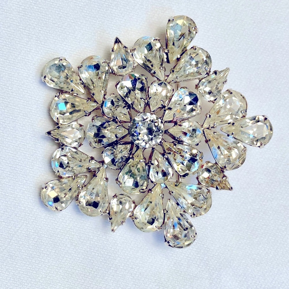 Rhinestone Brooch Vintage